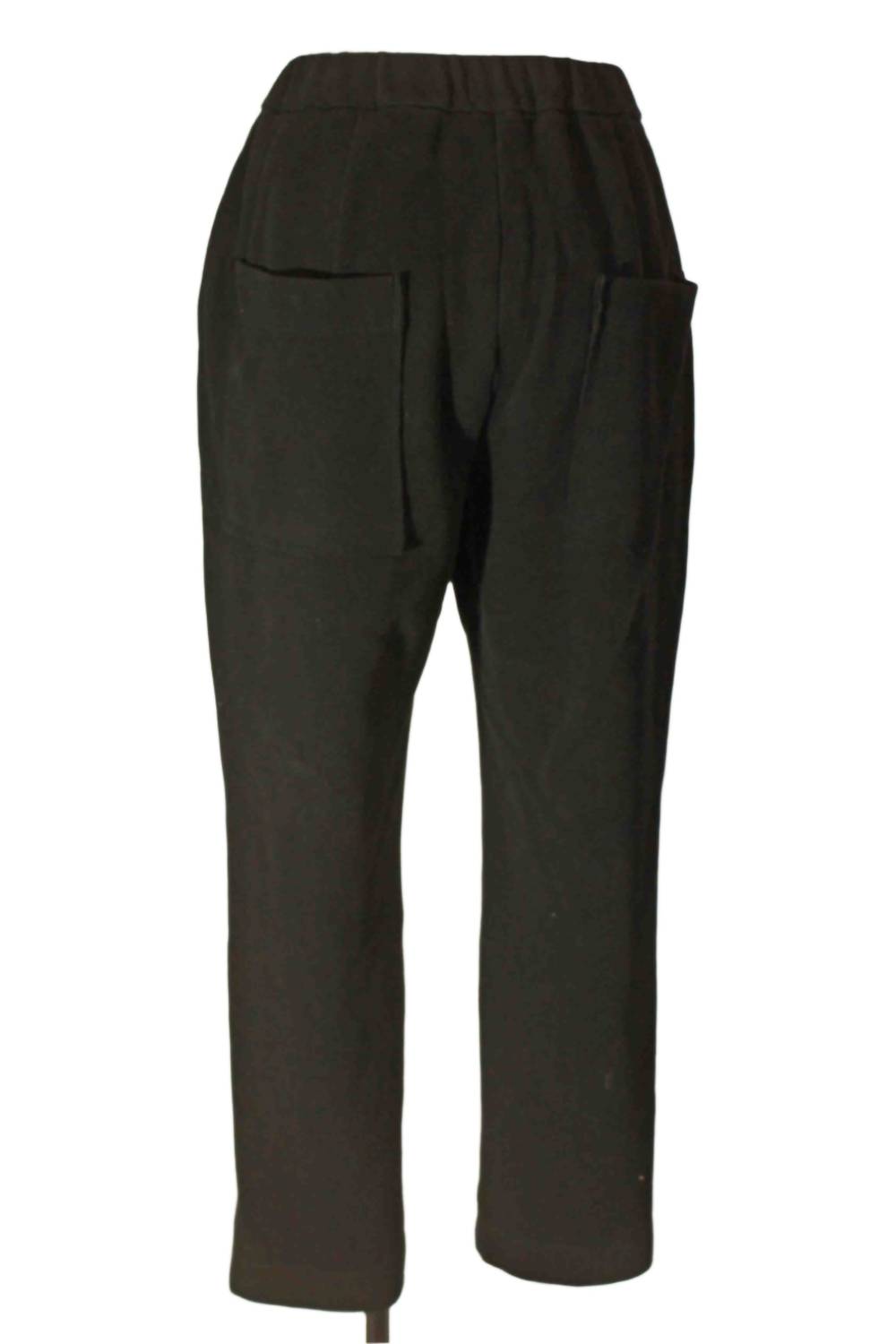 Women's Gathered Waist Large Back Pocket Pants