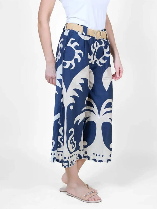 Angela Mara - Pull On Belted Flare Pant - Rack Hunt