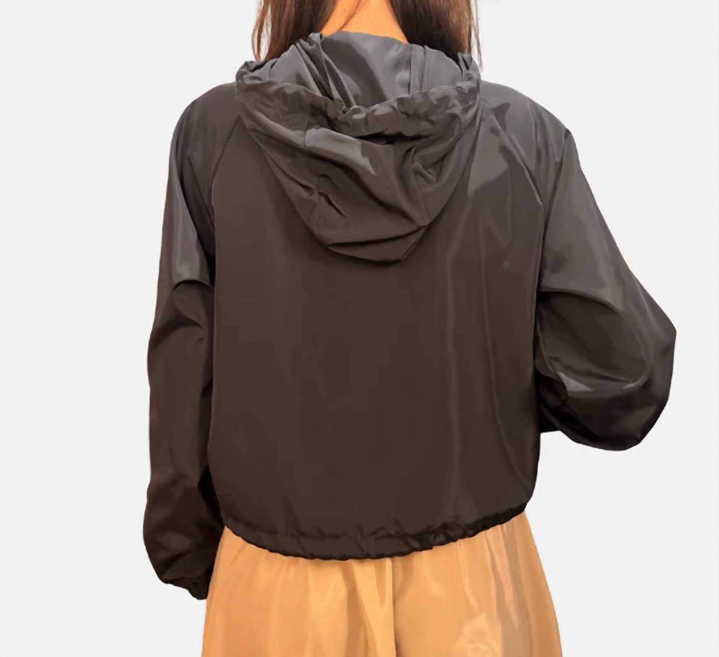 Long Sleeve Nylon Zip Jacket