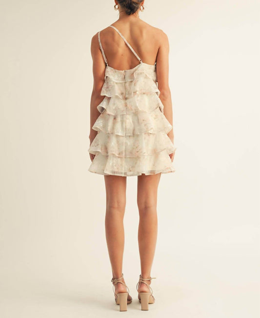 Arose Studio - Olivia One Shoulder Tiered Mini Dress - Rack Hunt -