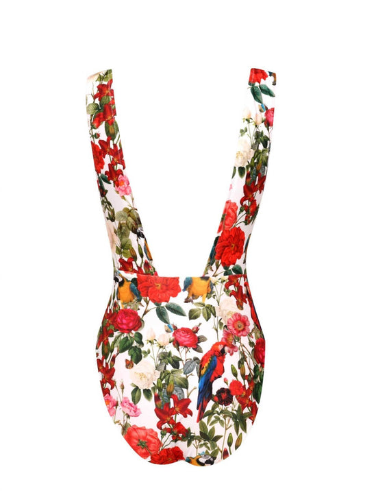 Lia Sahara - Women's Plunge One Piece Swimsuit - Rack Hunt -