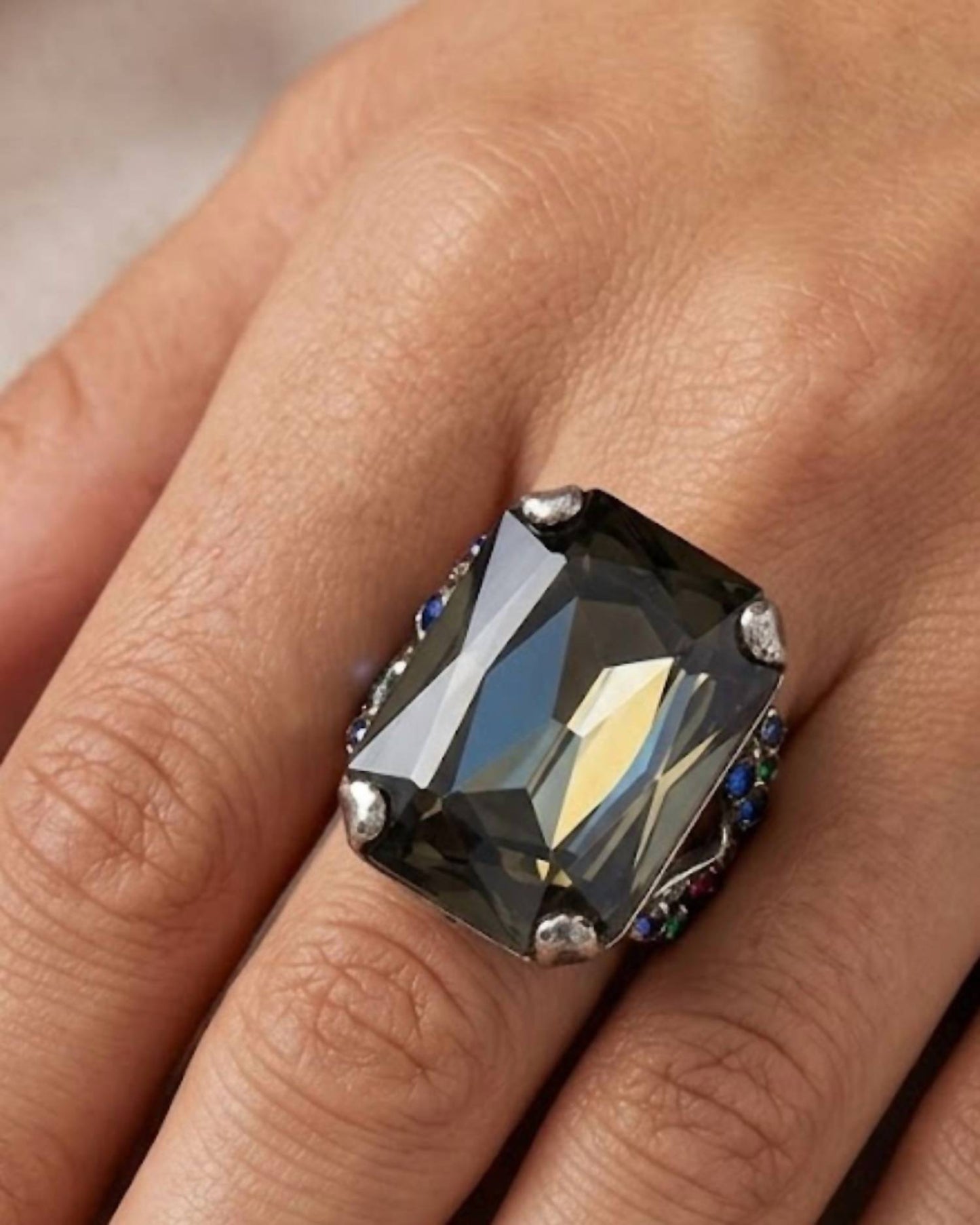 Women's Hematite Ring