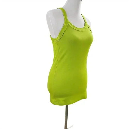 Josie Natori - Women's Ribbed Cotton Racerback Tank - Rack Hunt -