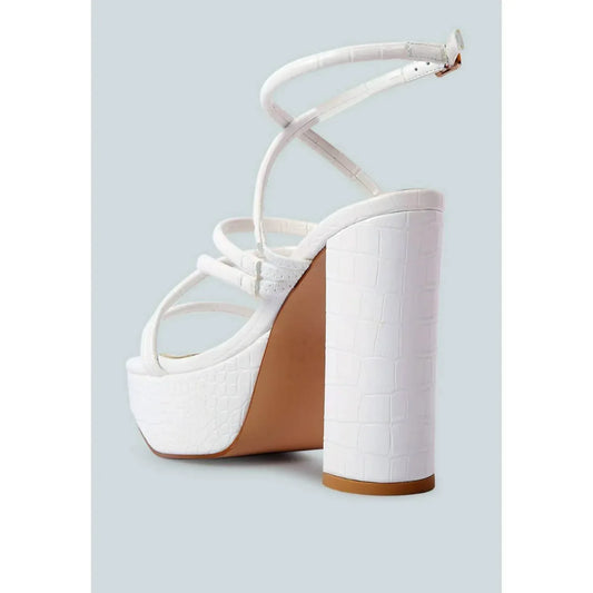 London Rag - Women's Beam Tips Strappy High Heel Sandals - Rack Hunt