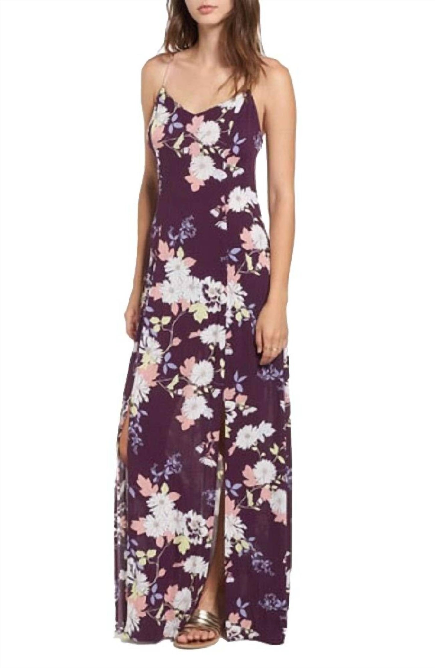 Gauze Floral Maxi Dress