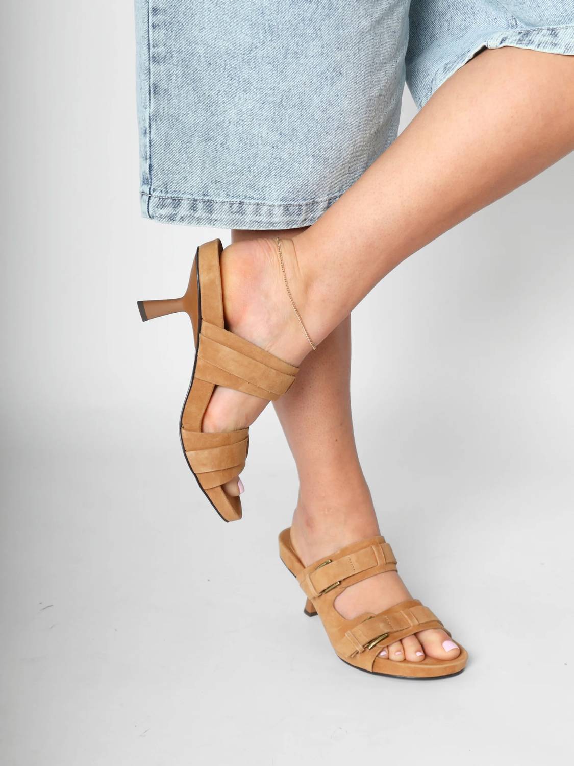 Women's Jakarta Suede Heeled Sandal