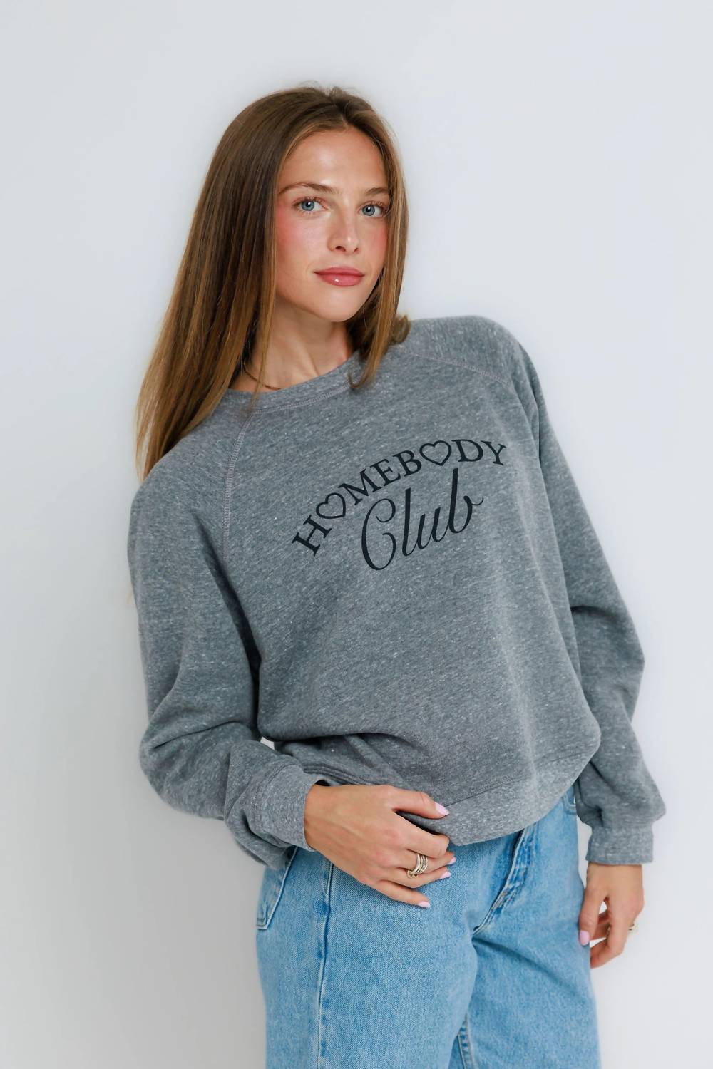 Homebody Club Raglan Crew Sweatshirt