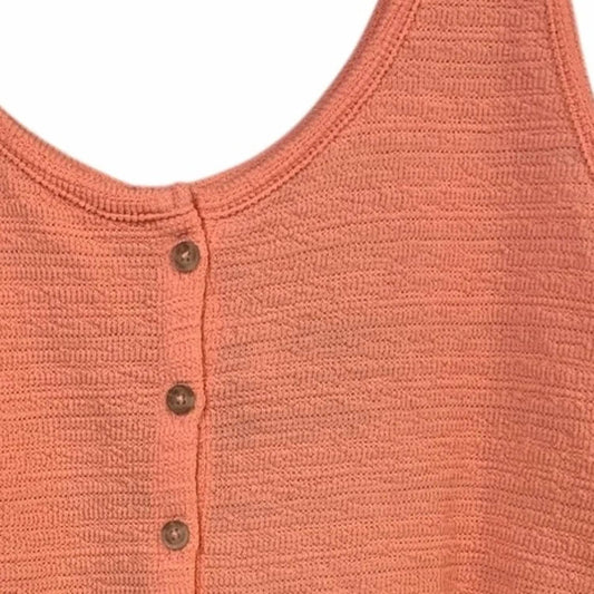 Women's Beachy Slub Button Front Tank Top
