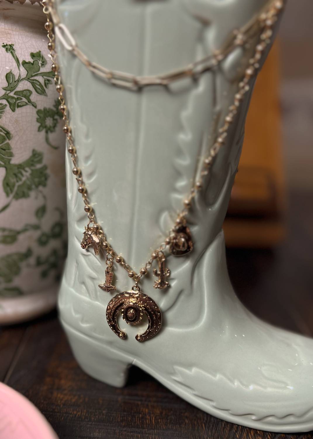 Women's Layered Charm Necklace