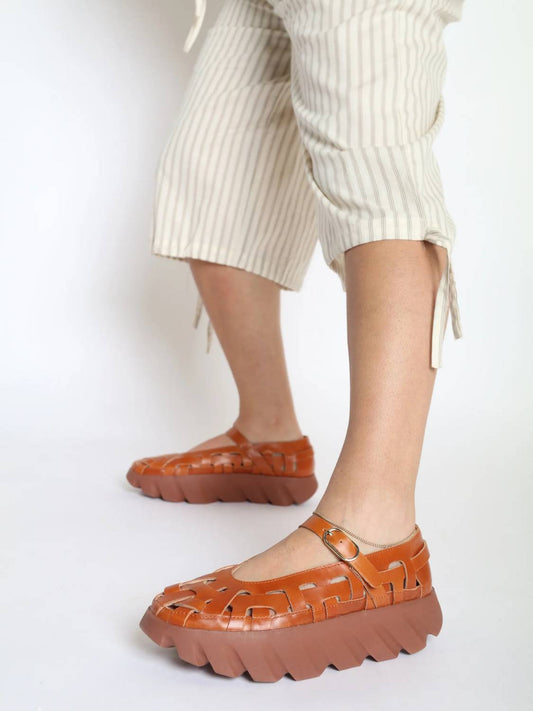 Women's Tura Lex Leather Platform Mary Jane Shoe