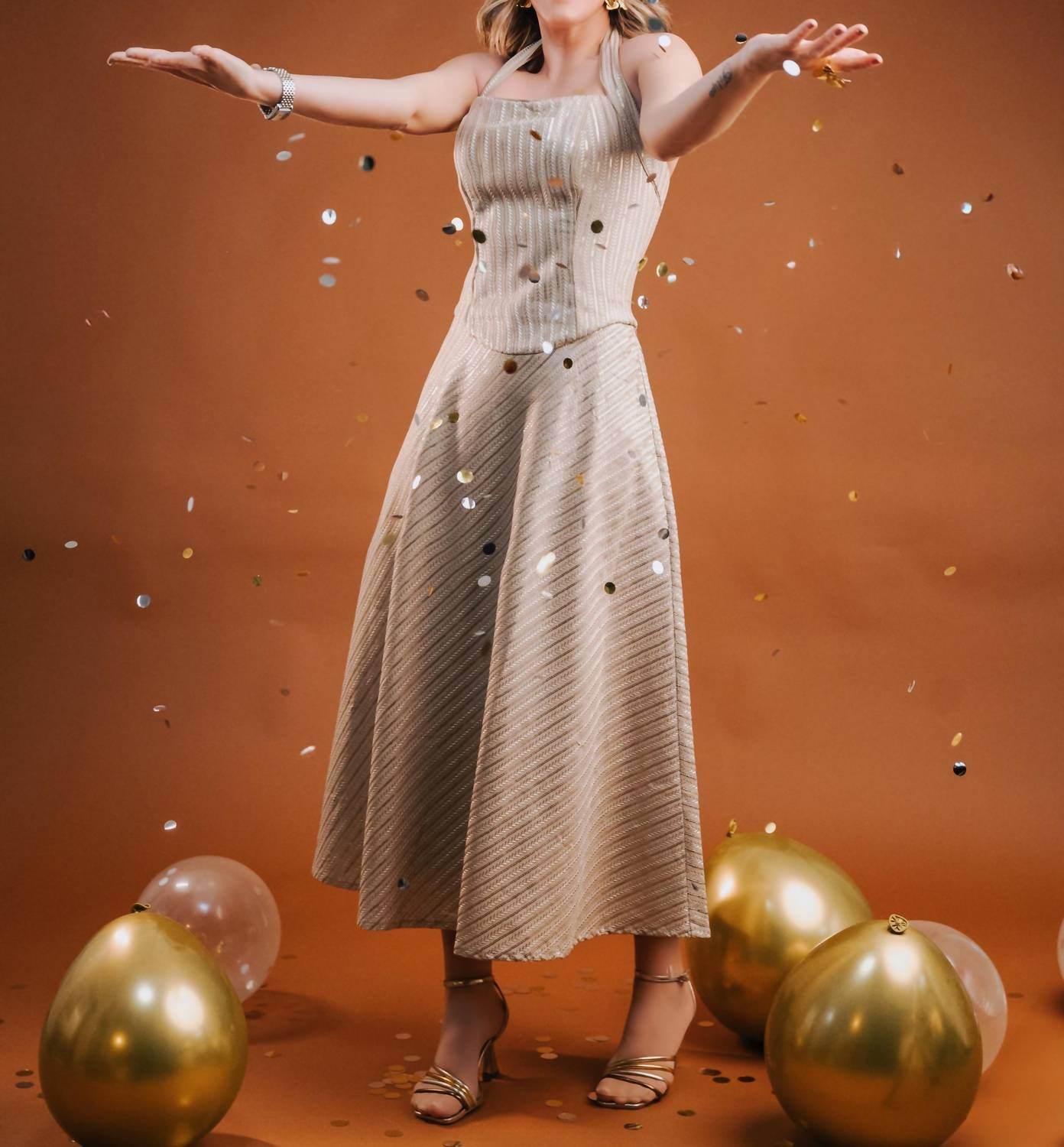 Corgie - Embroidered Midi Dress - Rack Hunt -