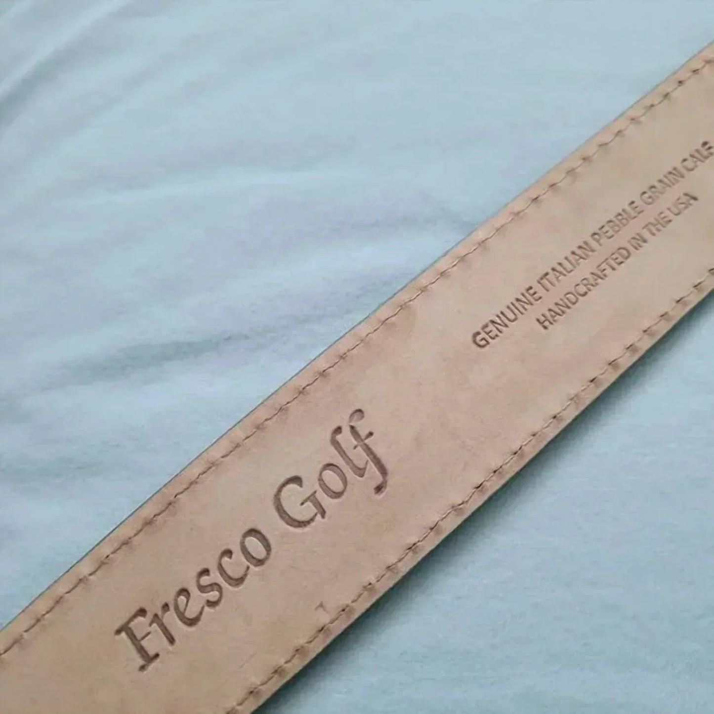 Fresco Golf - Men's Pebble Grain Leather Belt - Rack Hunt