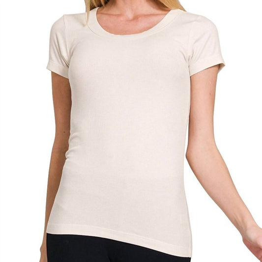 Reine Krief - Ribbed Round Neck T-Shirt - Rack Hunt -