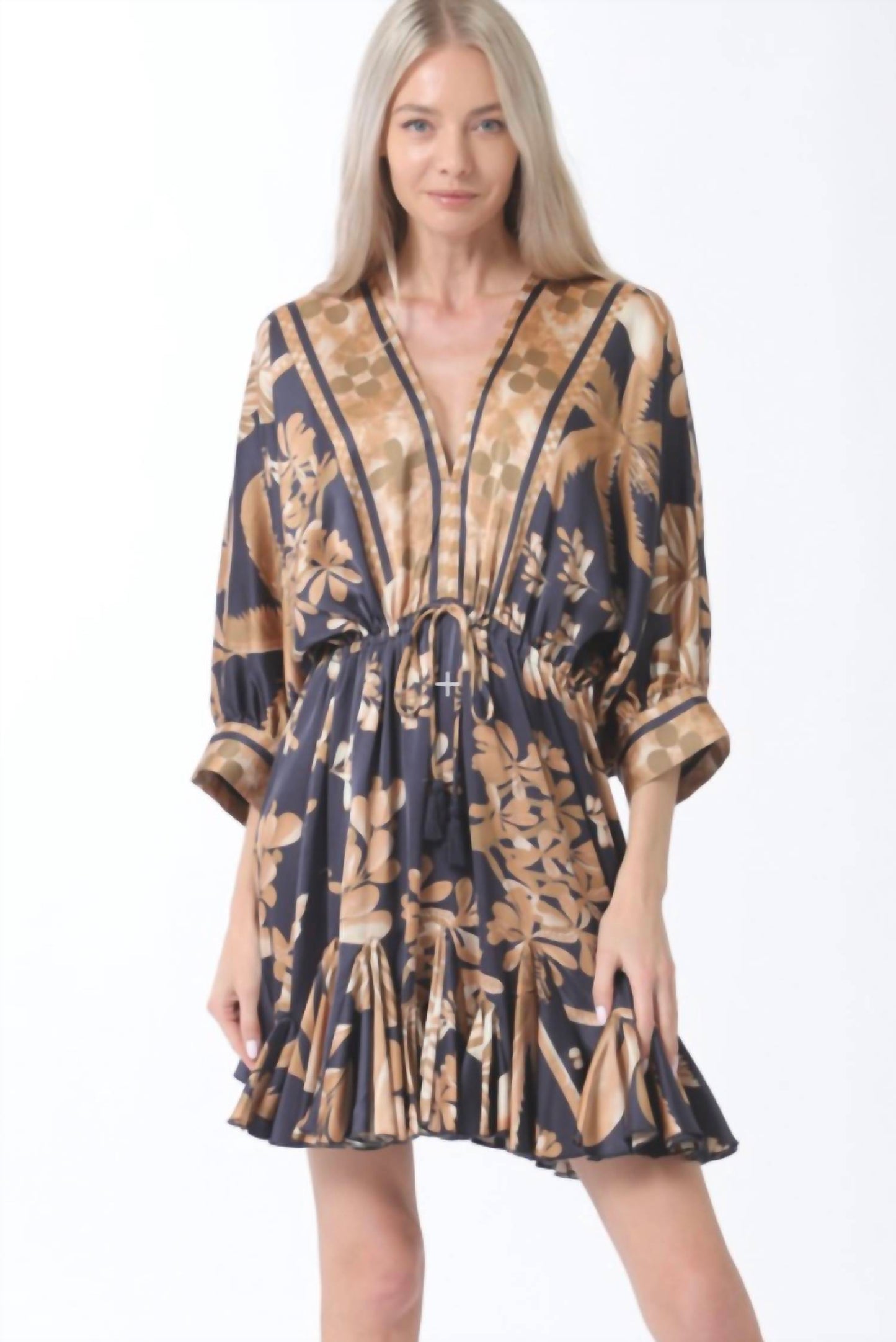 Multi Border Print Dress