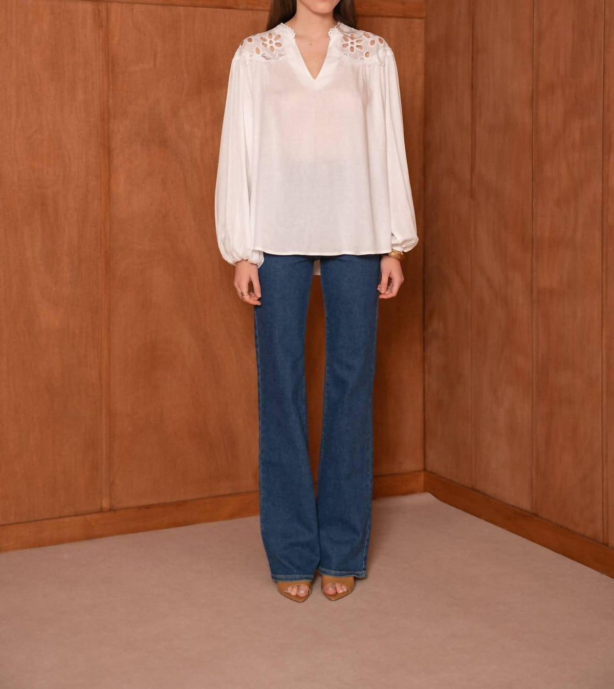Openwork Lace Blouse
