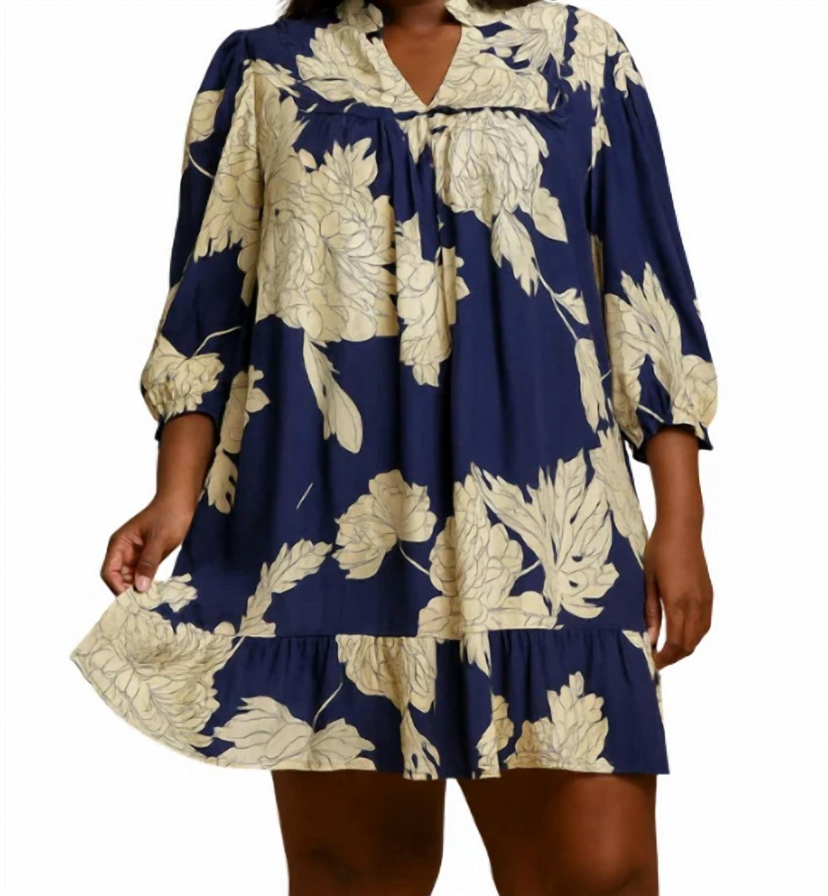 Floral Tiered Mini Dress
