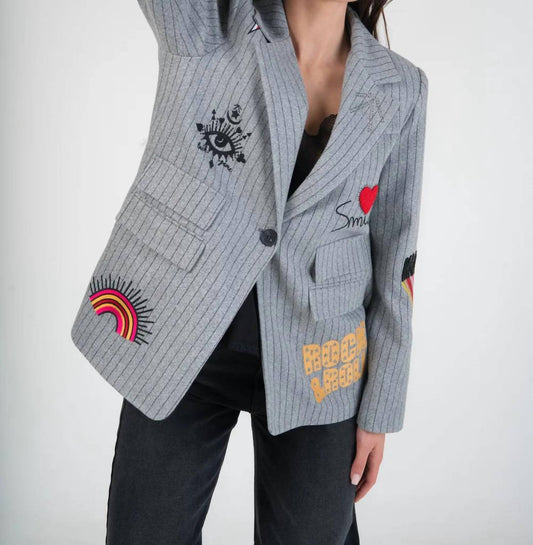 Amour Embroidered Blazer
