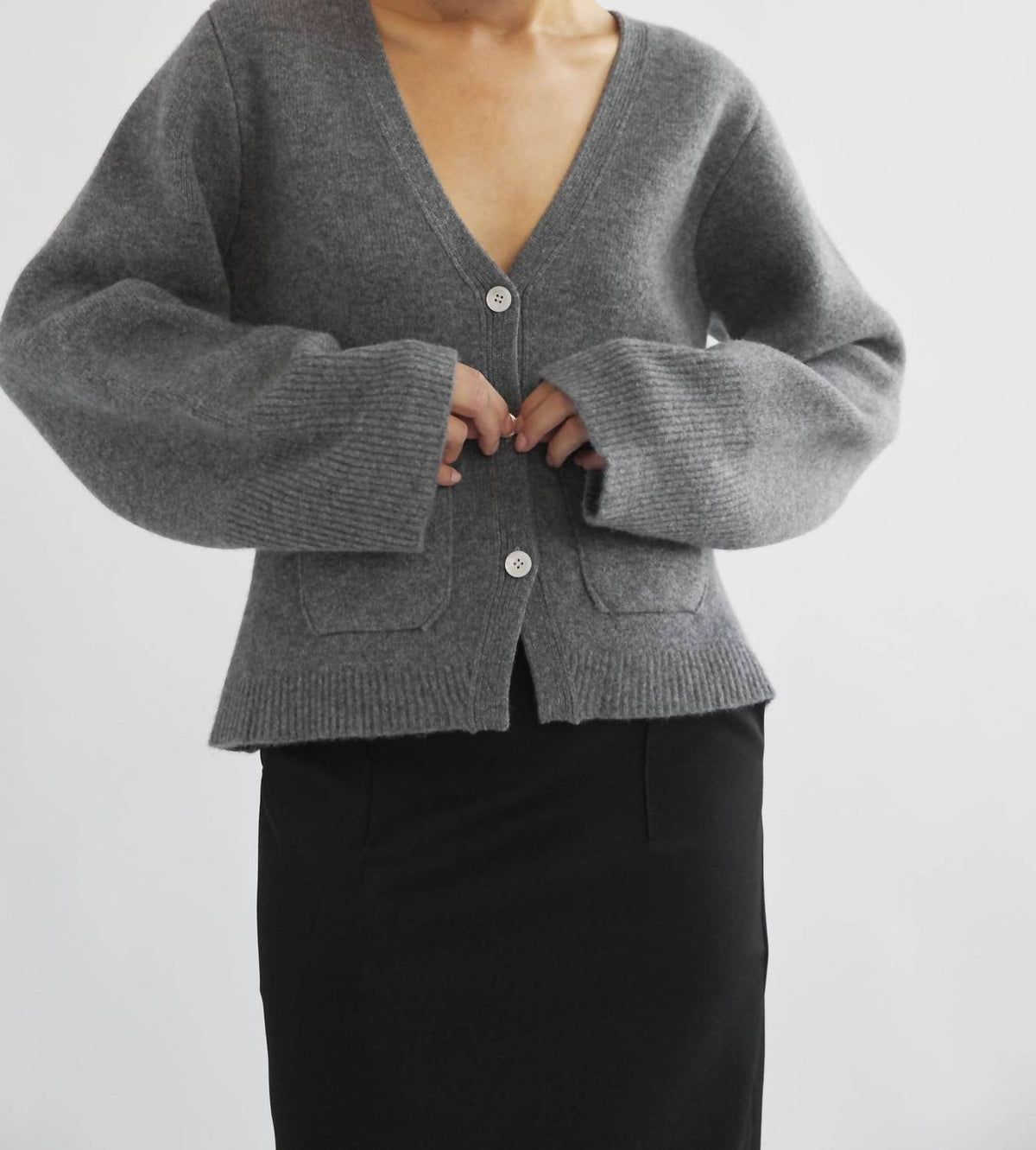 Women's V Neck Cardigan