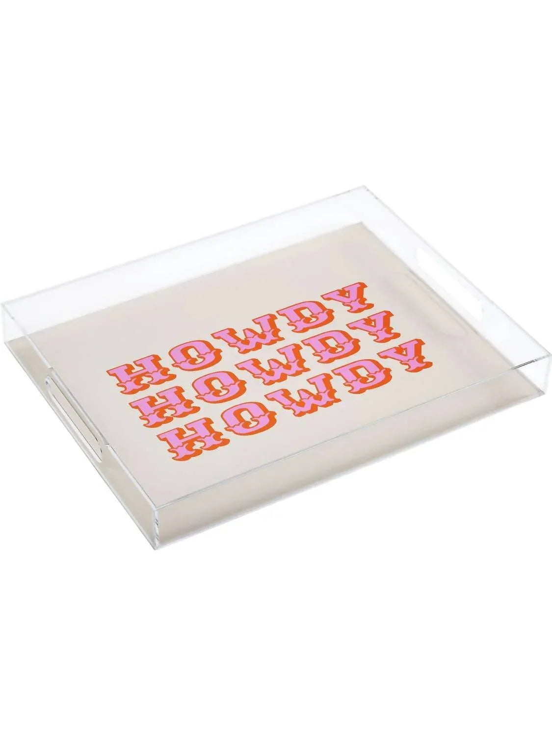 Deny Designs - Morgan Elise Sevart Howdy Howdy Acrylic Tray - Rack Hunt