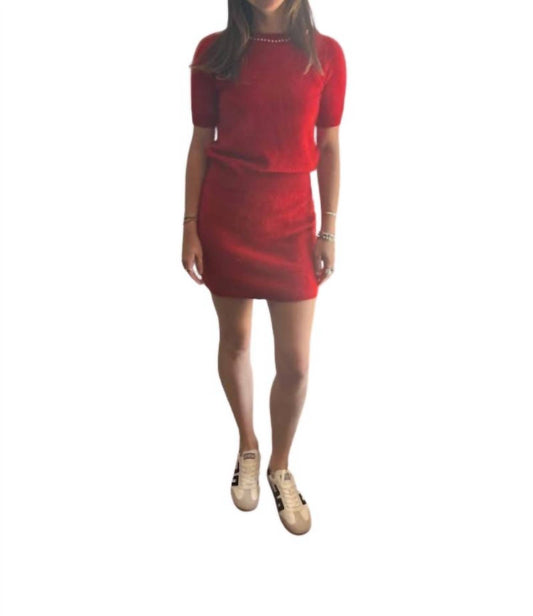 Brushed Cashmere Mini Skirt