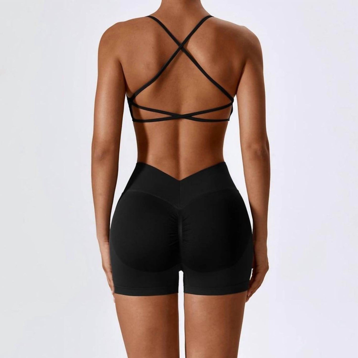 Rockstar Peach - Sienna V Back Shorts - Rack Hunt -