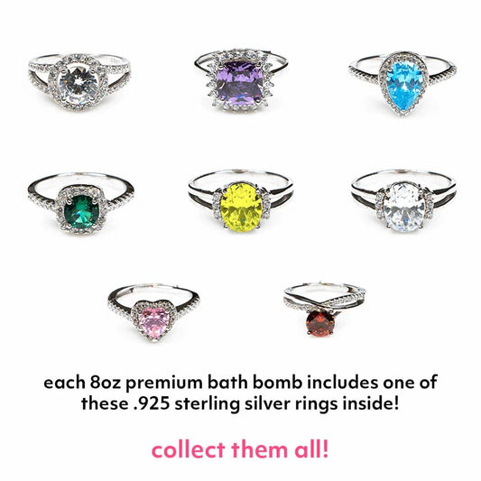 Bubbly Belle - Premium Bath Bomb (8oz w/.925 Sterling Silver Ring) - Rack Hunt -