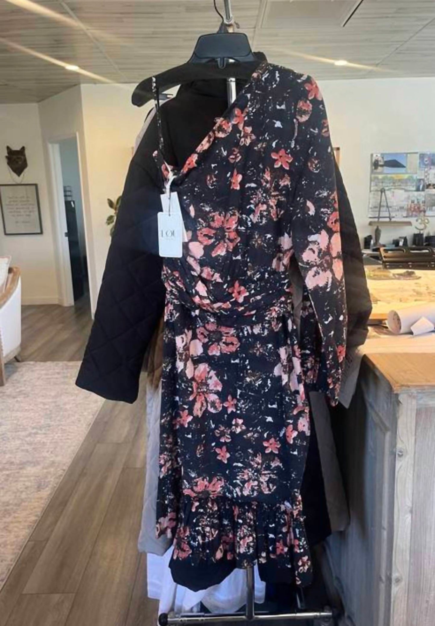 Women's One Shoulder Floral Dress