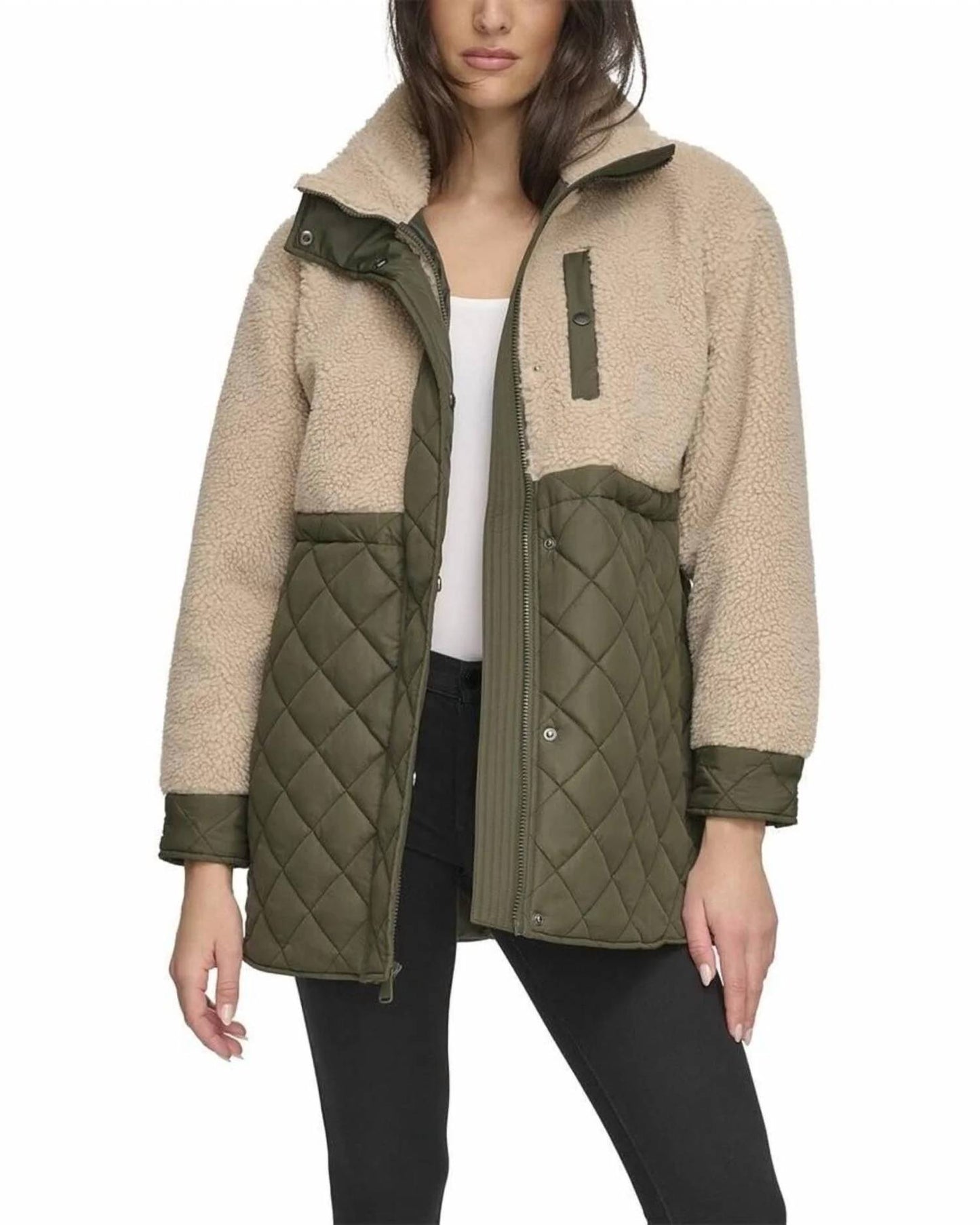 Sherpa Trim Longline Jacket
