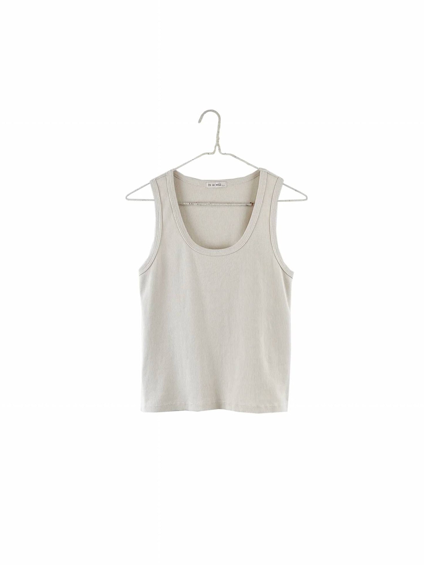 Ribbed Cotton Tank Top