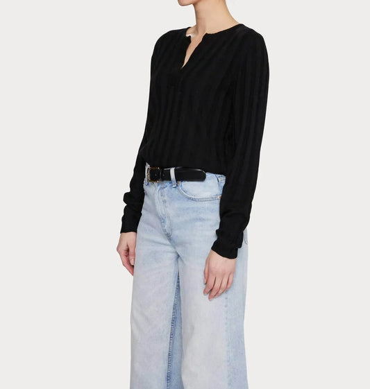 Amanda Maria - Cashmere Blend Ribbed V Sweater - Rack Hunt