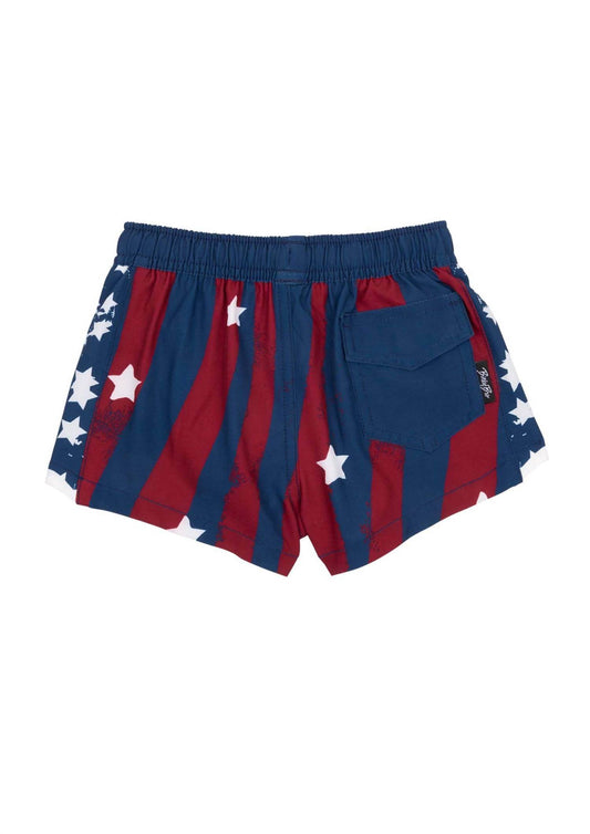 BinkyBro - Boy's Star Spangled Swim Trunks - Rack Hunt -