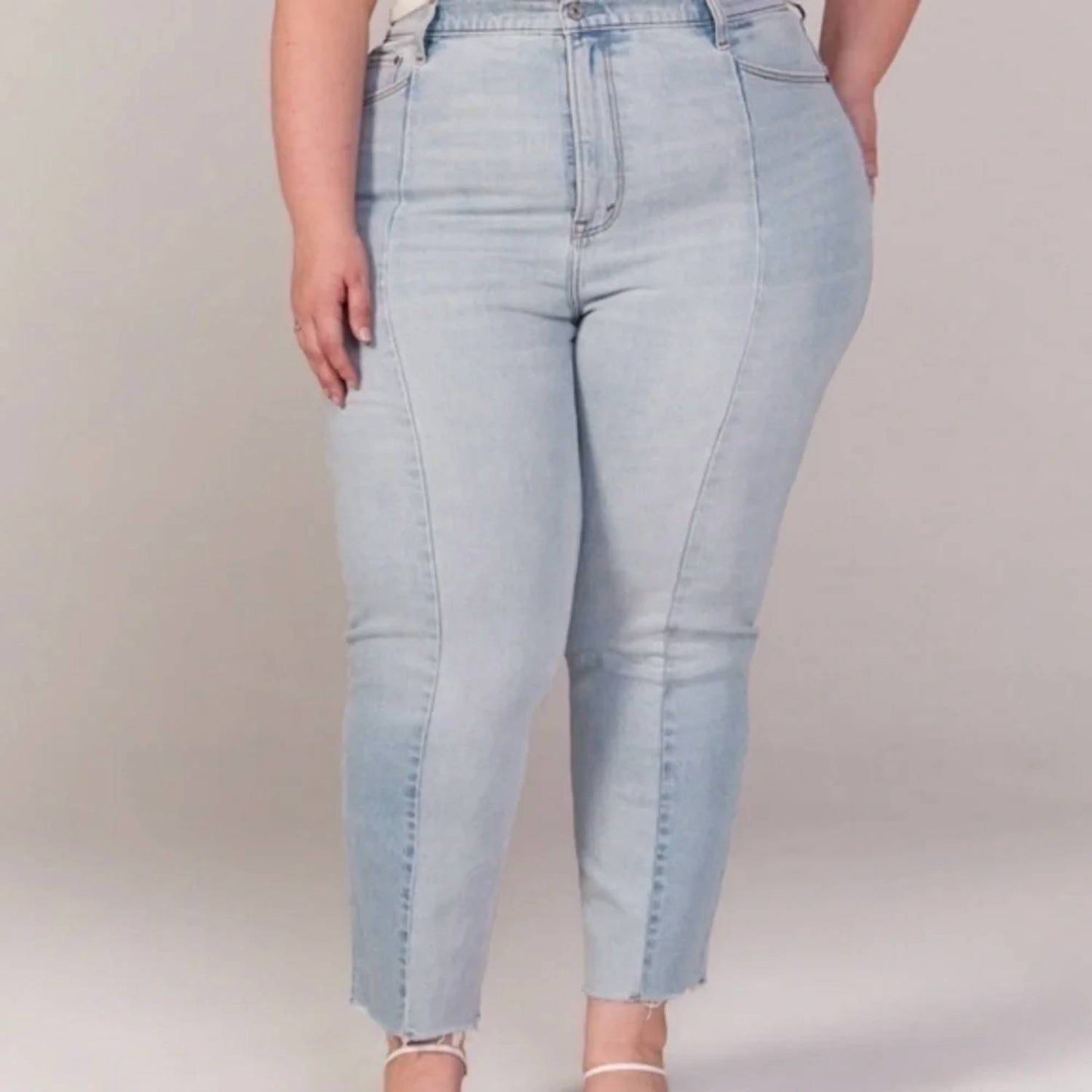 Ultra High Rise Ankle Straight Jeans