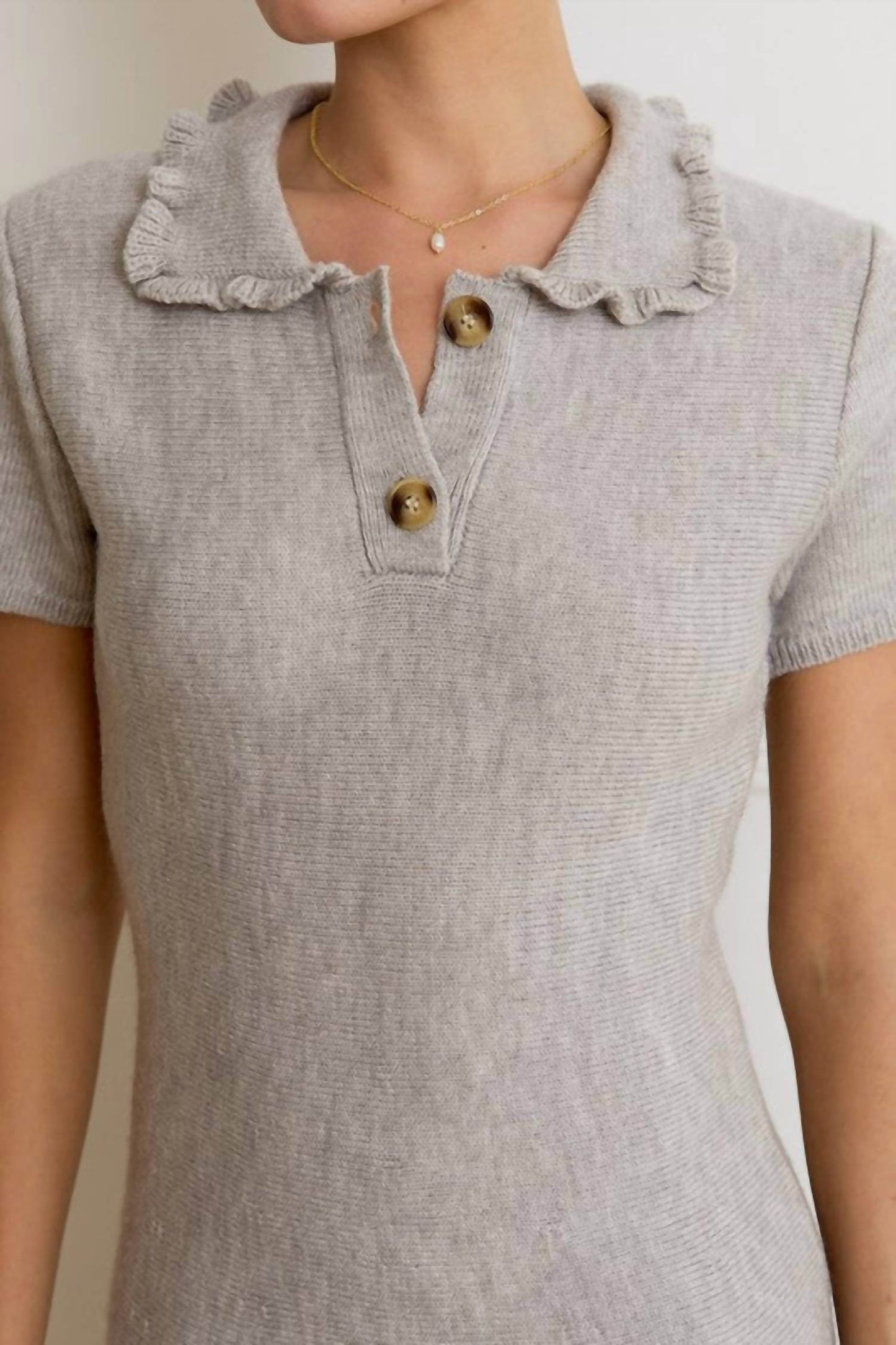 Sunday Edition - Ruffle Polo Mini Dress - Rack Hunt -