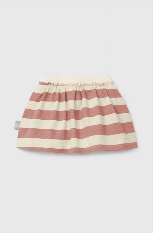 Girls Striped Baby Skirt With Diaper Cover