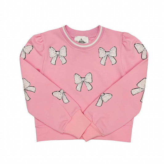 Girls Bows Sweashirt & Skort Set