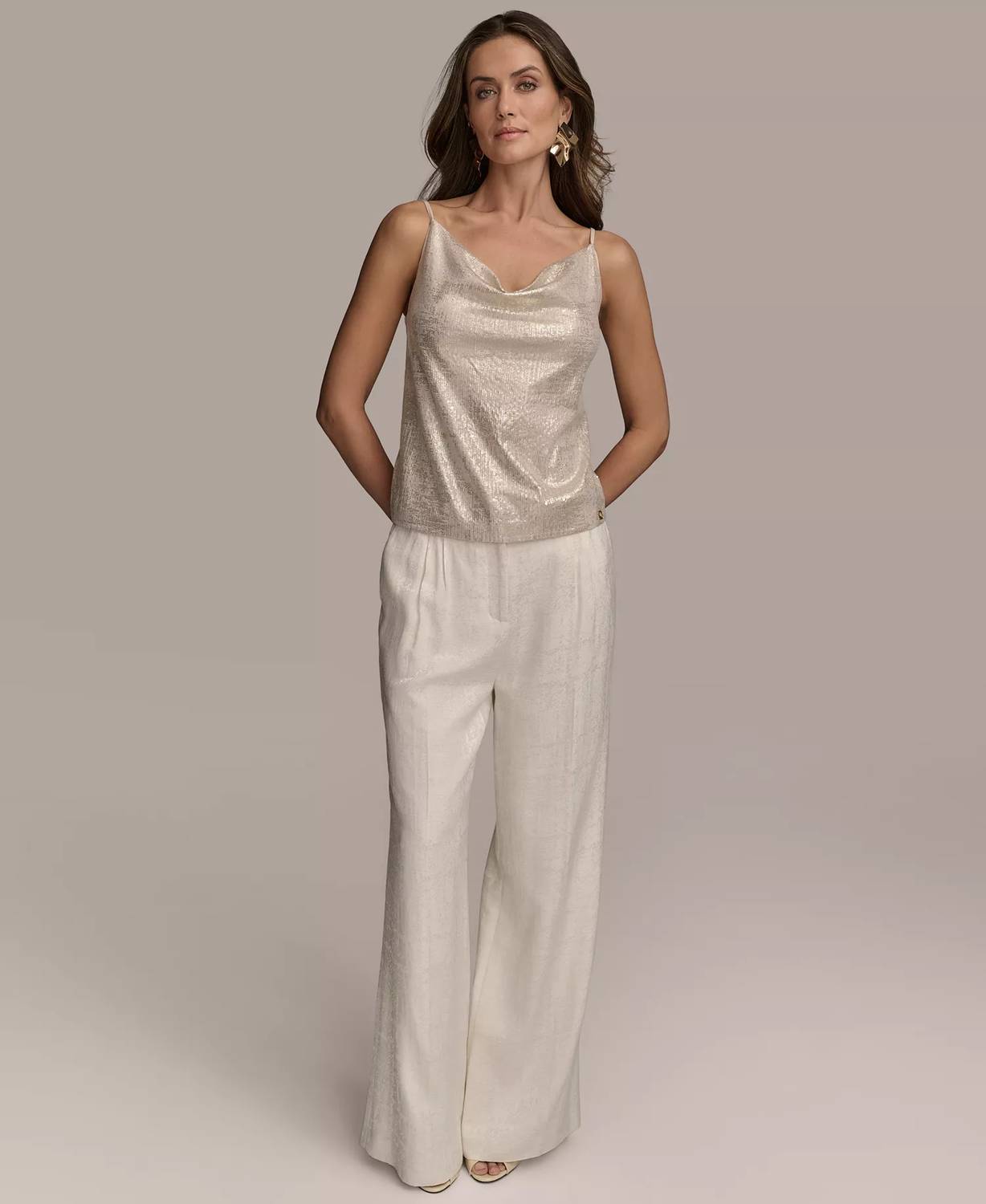 Metallic Sequin Embellished Camisole
