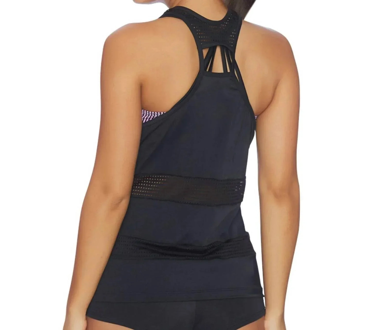 Exist By Next - Verve Activated High Neck 2-in-1 Tank Top With Sports Bra - Rack Hunt