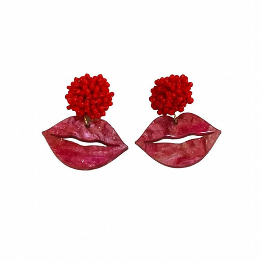 Women's Frosty Lip Statement Earrings