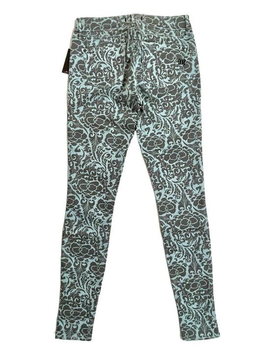 MM Denim - Women's Mid Rise Slim Floral Print Skinny Jeans - Rack Hunt -