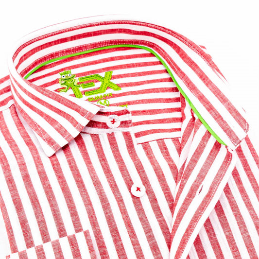 Stanford Stripe Frog Linen Shirt