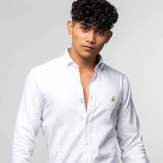 Men's Oxford Frog Button Down Shirt