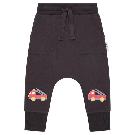 Boy's Fire Truck Drop Crotch Pant