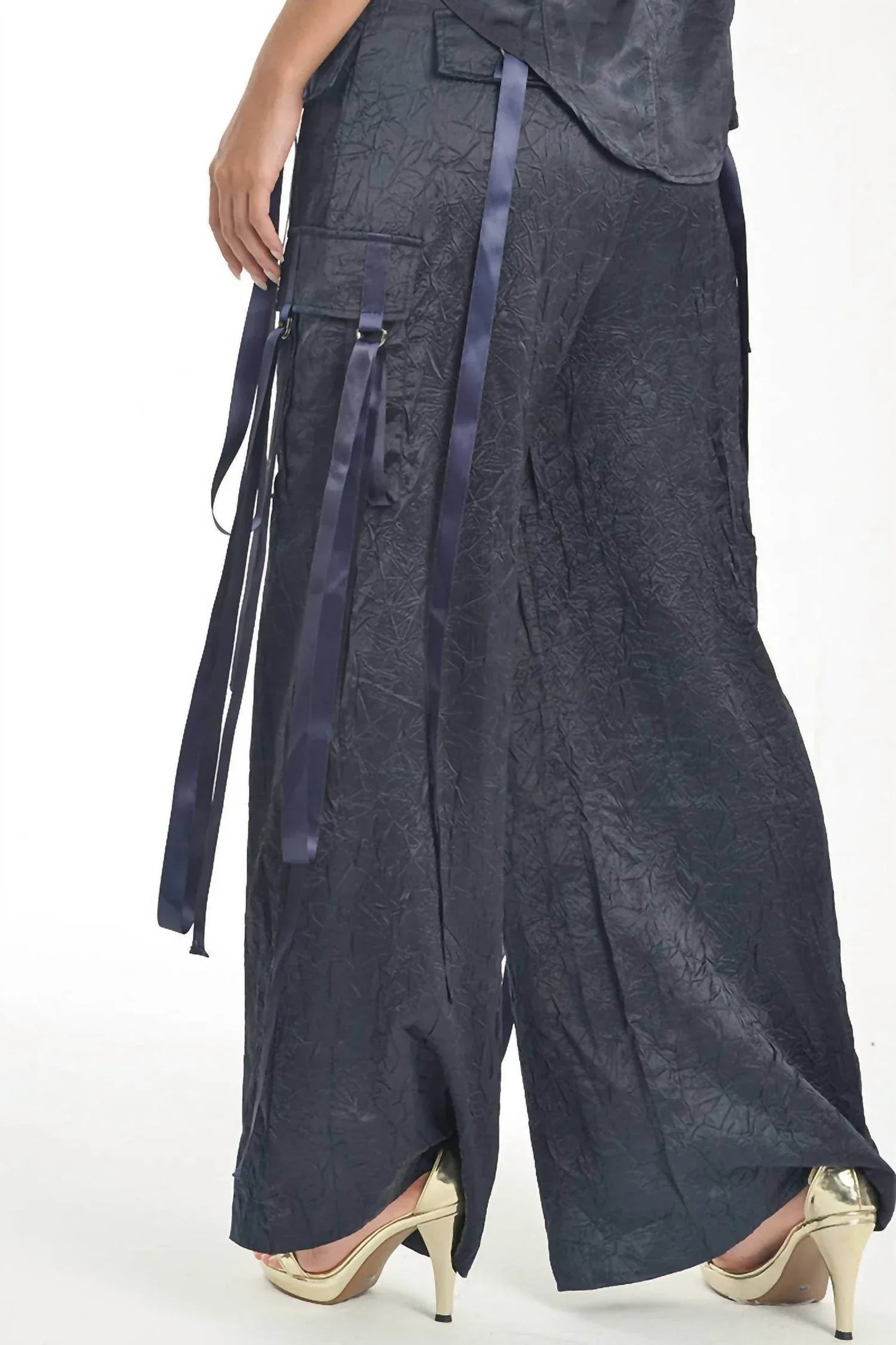 Steffany Milano - Midnight Elegance Wide-leg Pants - Rack Hunt