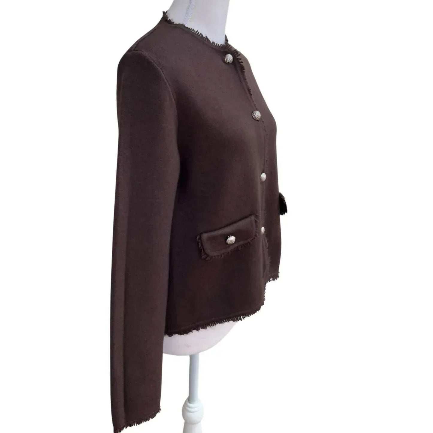 Miss Carla - Women's Fringe Edge Cardigan Jacket - Rack Hunt