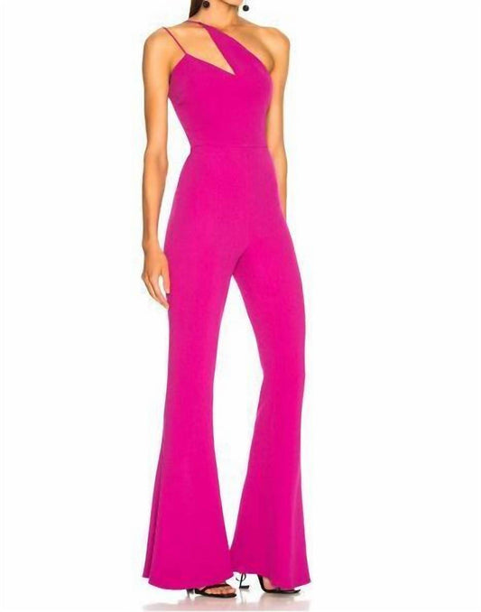 Cushnie et Ochs - Nikkita One Shoulder Flared Leg Jumpsuit - Rack Hunt -