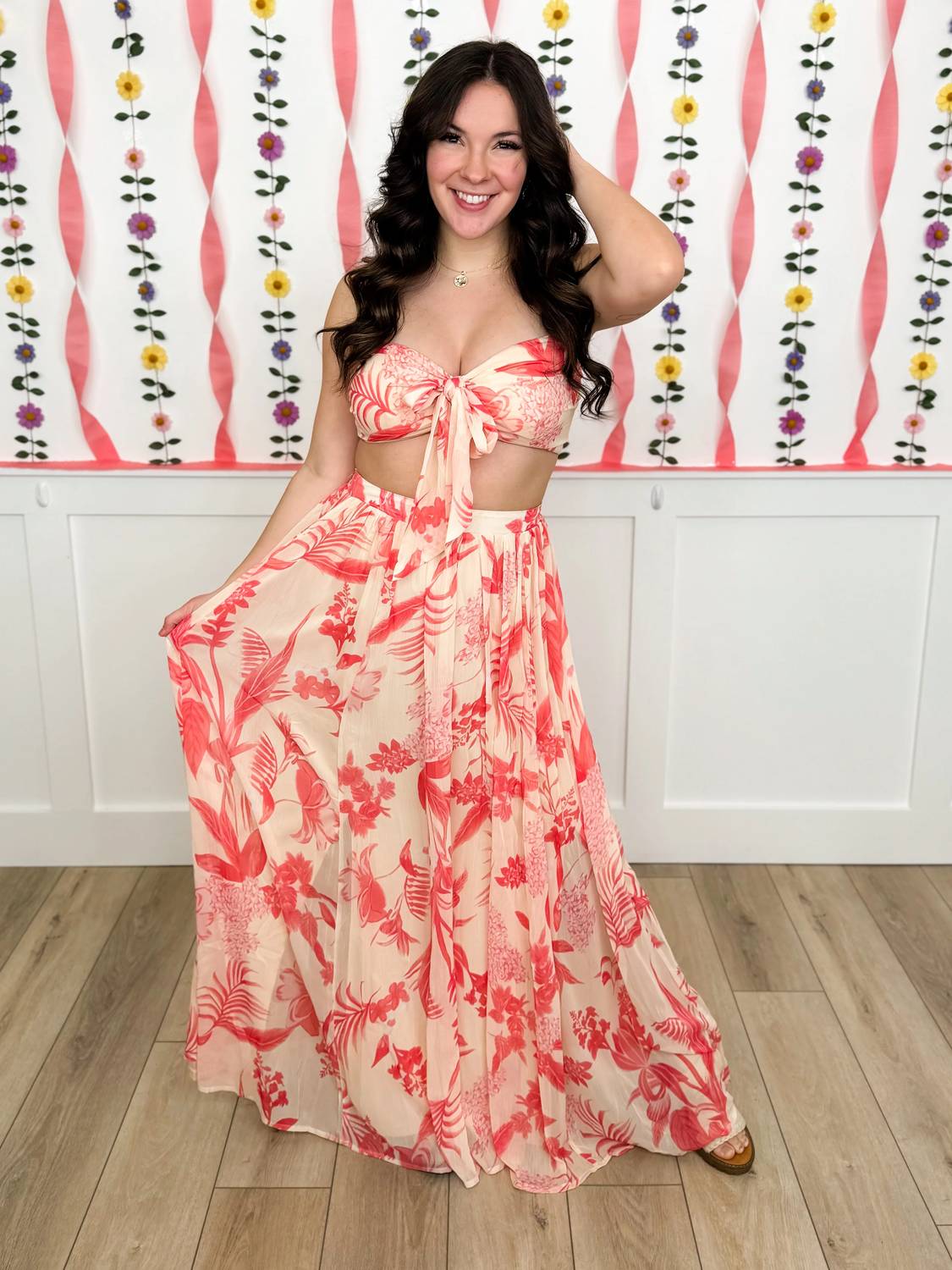 Villa Vacay High-rise Skirt Set