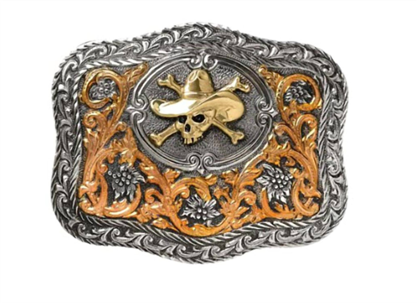 Cowboy Skull Buckle Belt