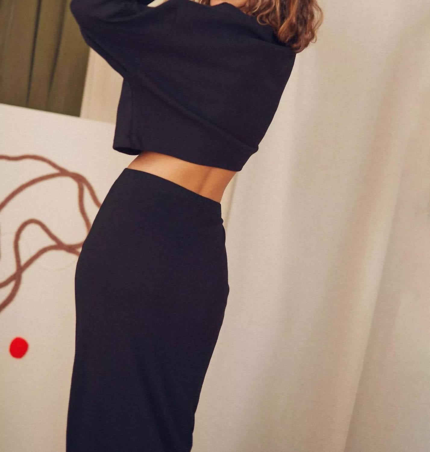 Organic Cotton Midi Skirt
