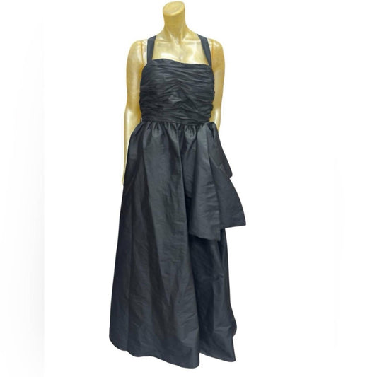 Halter Neck Textured Maxi Dress