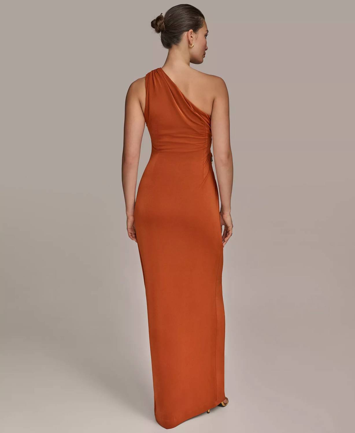 Women's Asymmetric Slinky-knit Gown